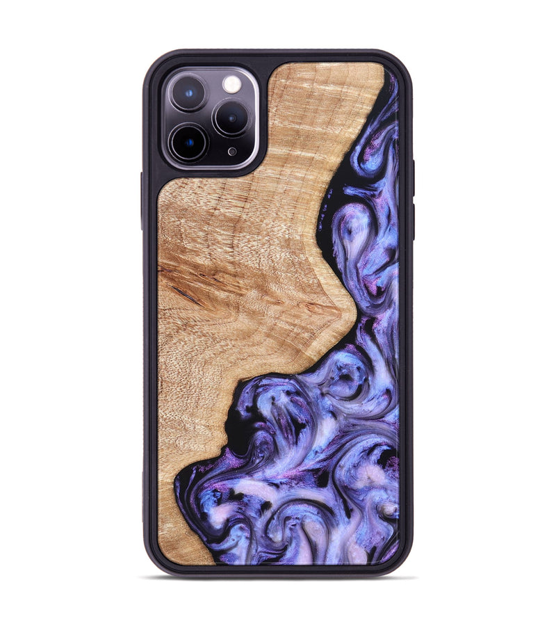 iPhone 11 Pro Max Wood Phone Case - Duke (Purple, 822113)