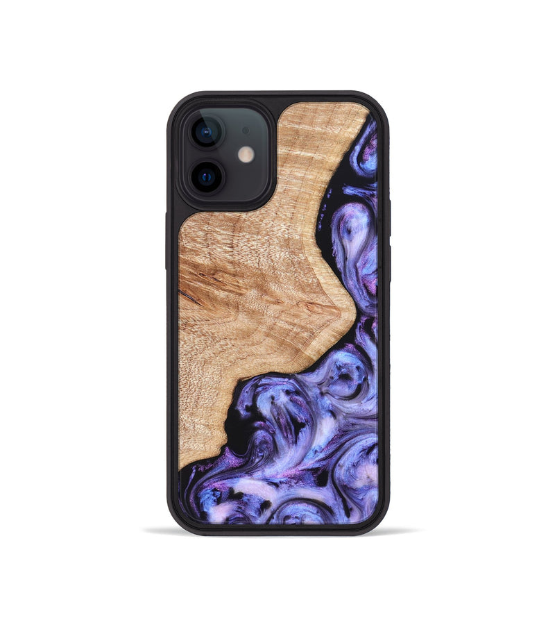 iPhone 12 mini Wood Phone Case - Duke (Purple, 822113)