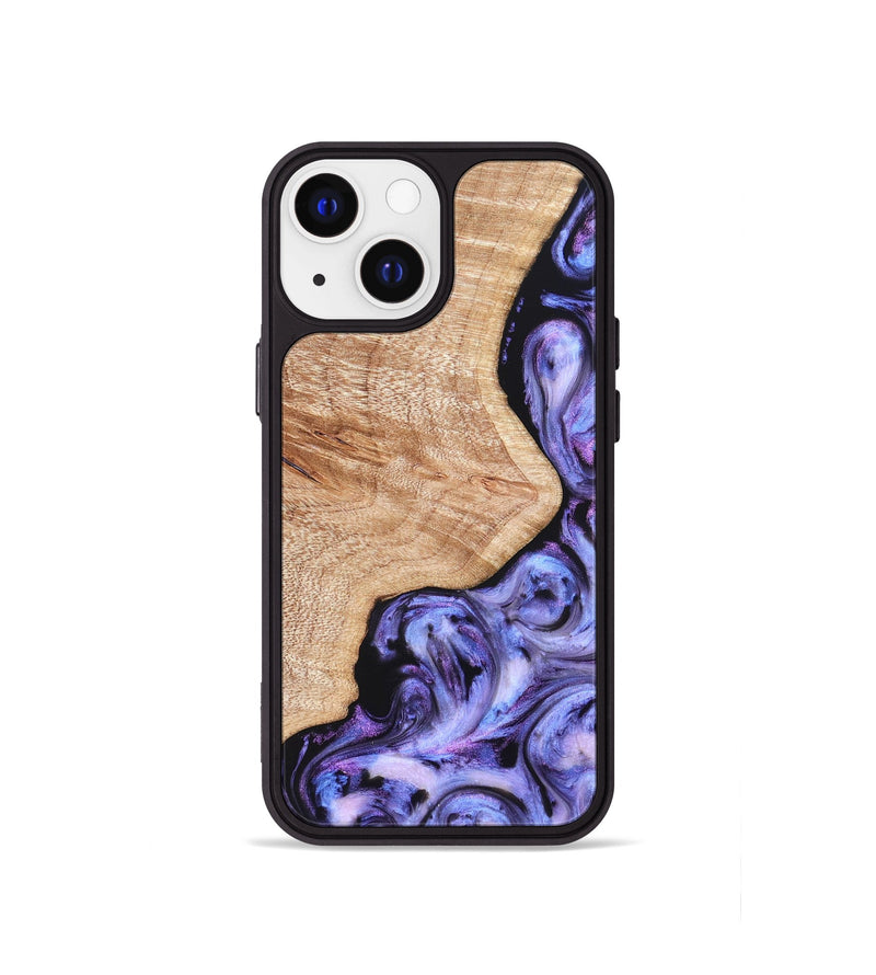 iPhone 13 mini Wood Phone Case - Duke (Purple, 822113)