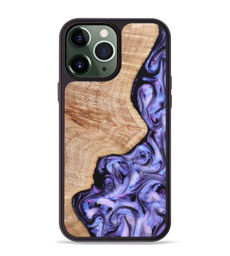 iPhone 13 Pro Max Wood Phone Case - Duke (Purple, 822113)