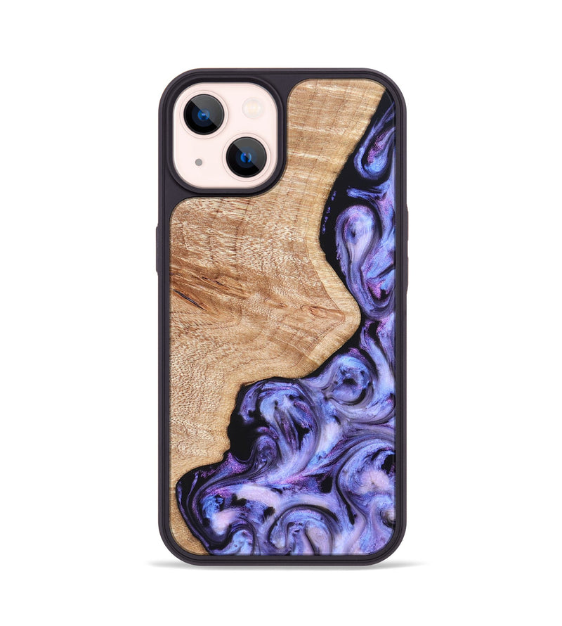 iPhone 14 Wood Phone Case - Duke (Purple, 822113)