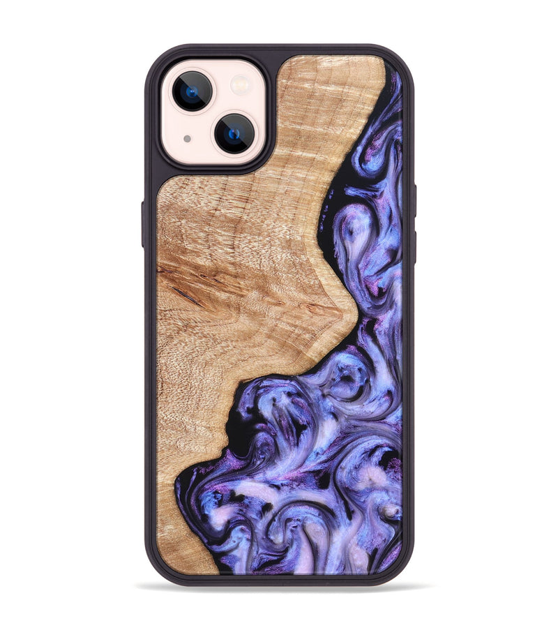 iPhone 14 Plus Wood Phone Case - Duke (Purple, 822113)