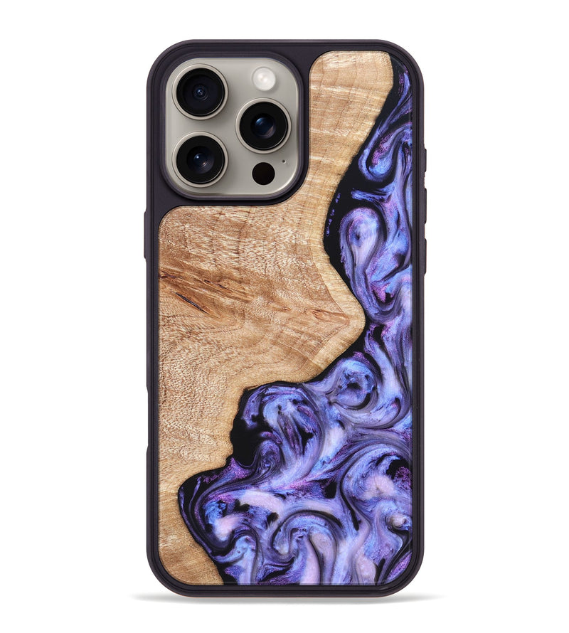 iPhone 16 Pro Max Wood Phone Case - Duke (Purple, 822113)
