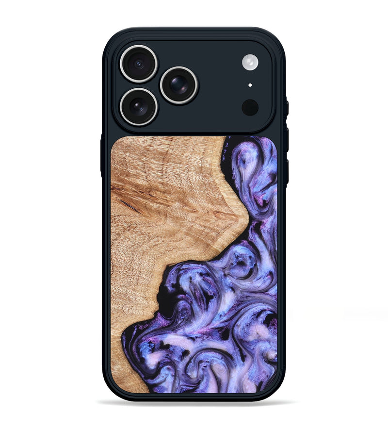 iPhone 17 Pro Max Wood Phone Case - Duke (Purple, 822113)