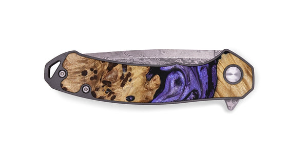 EDC Wood Pocket Knife - Cheryle (Purple, 822114)