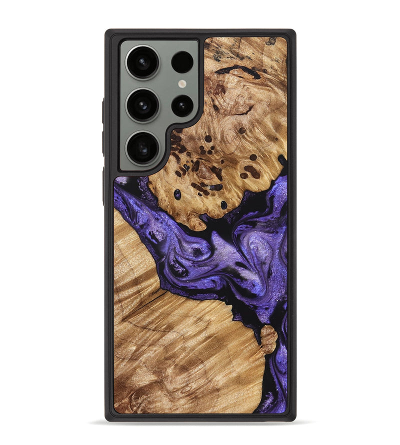 Galaxy S23 Ultra Wood Phone Case - Cheryle (Purple, 822114)