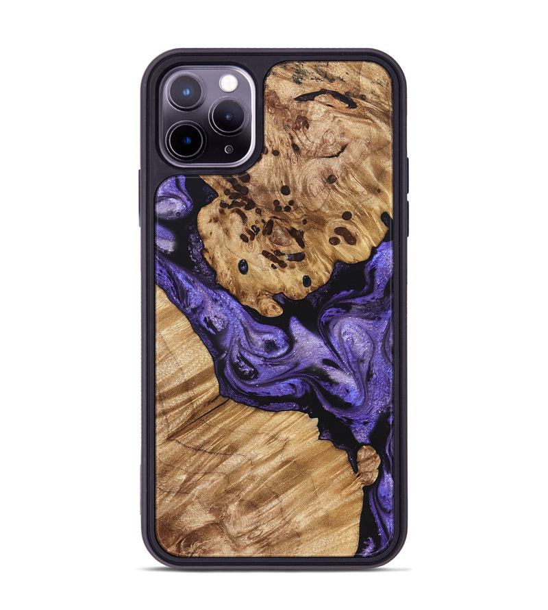 iPhone 11 Pro Max Wood Phone Case - Cheryle (Purple, 822114)
