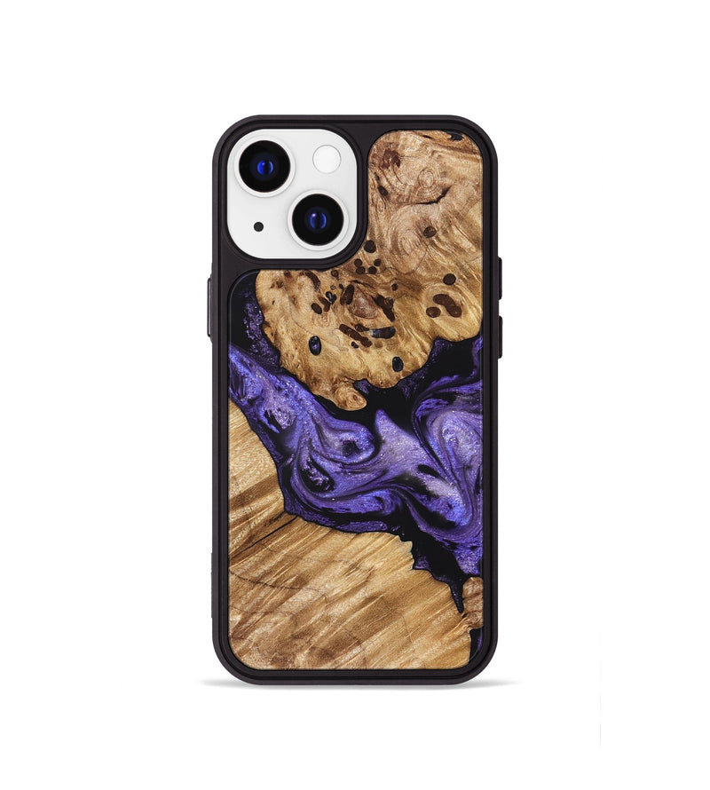 iPhone 13 mini Wood Phone Case - Cheryle (Purple, 822114)