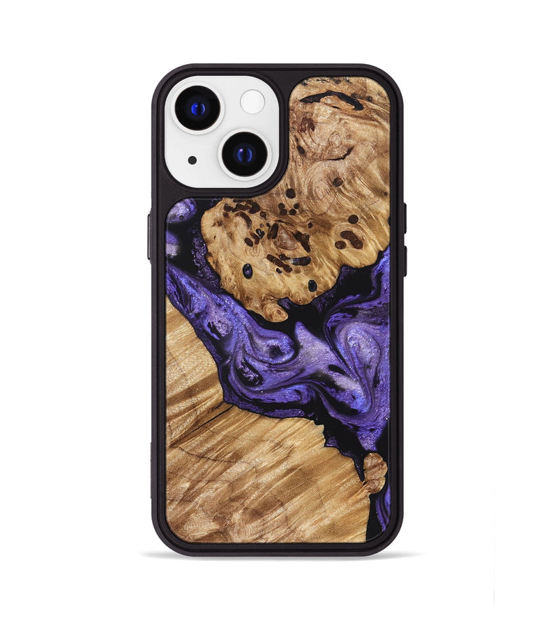 iPhone 13 Wood Phone Case - Cheryle (Purple, 822114)