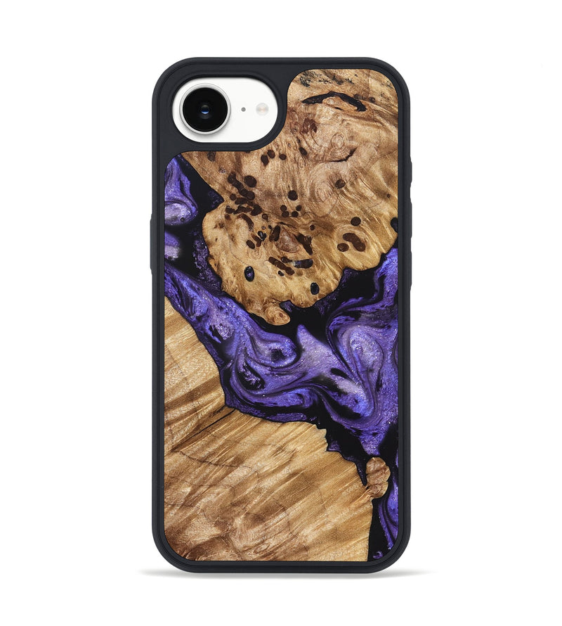 iPhone 16e Wood Phone Case - Cheryle (Purple, 822114)