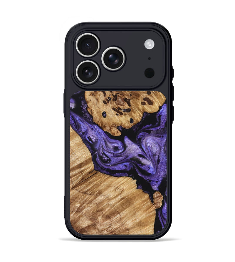 iPhone 17 Pro Wood Phone Case - Cheryle (Purple, 822114)