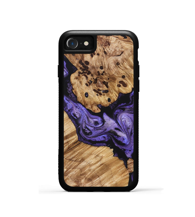 iPhone SE Wood Phone Case - Cheryle (Purple, 822114)