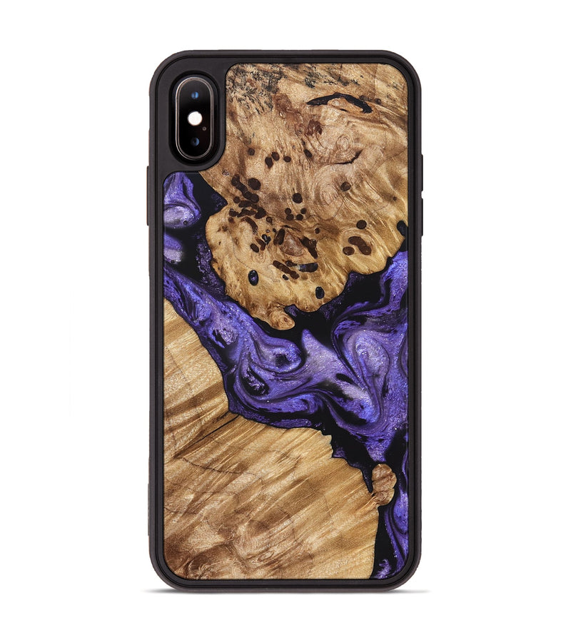 iPhone Xs Max Wood Phone Case - Cheryle (Purple, 822114)