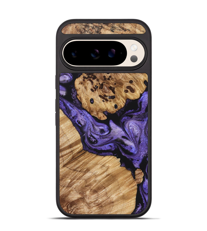Pixel 10 Wood Phone Case - Cheryle (Purple, 822114)