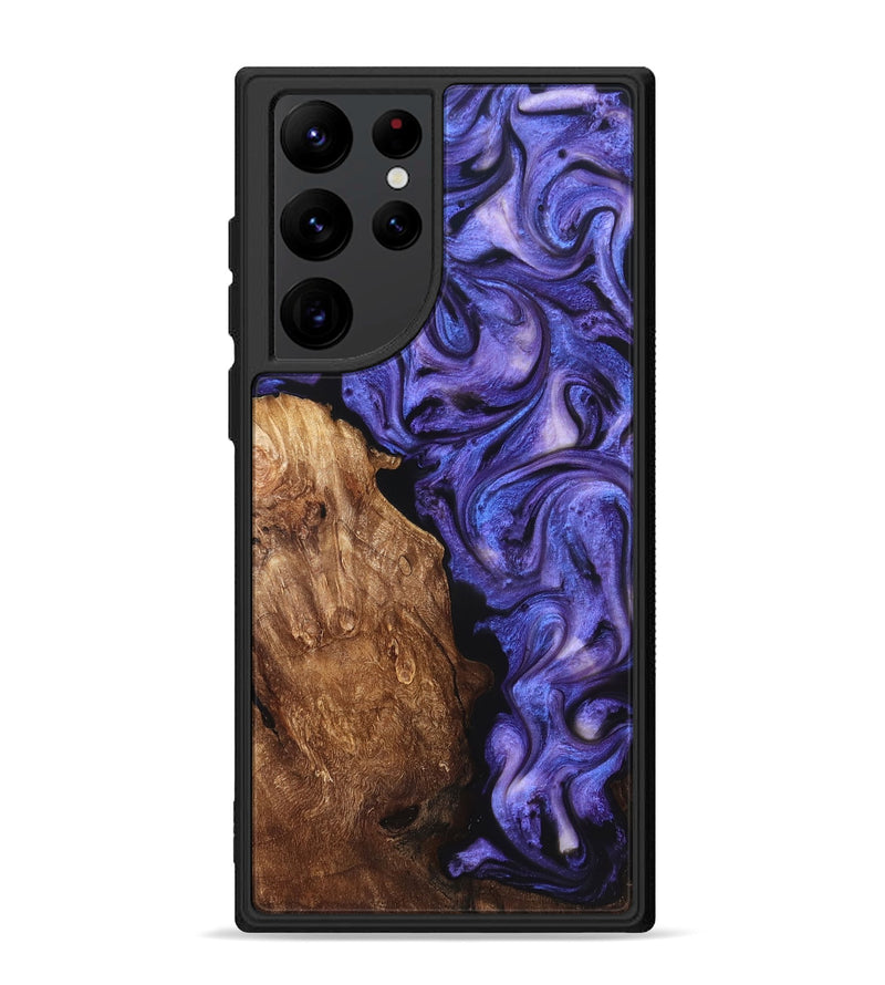 Galaxy S22 Ultra Wood Phone Case - Giana (Purple, 822115)