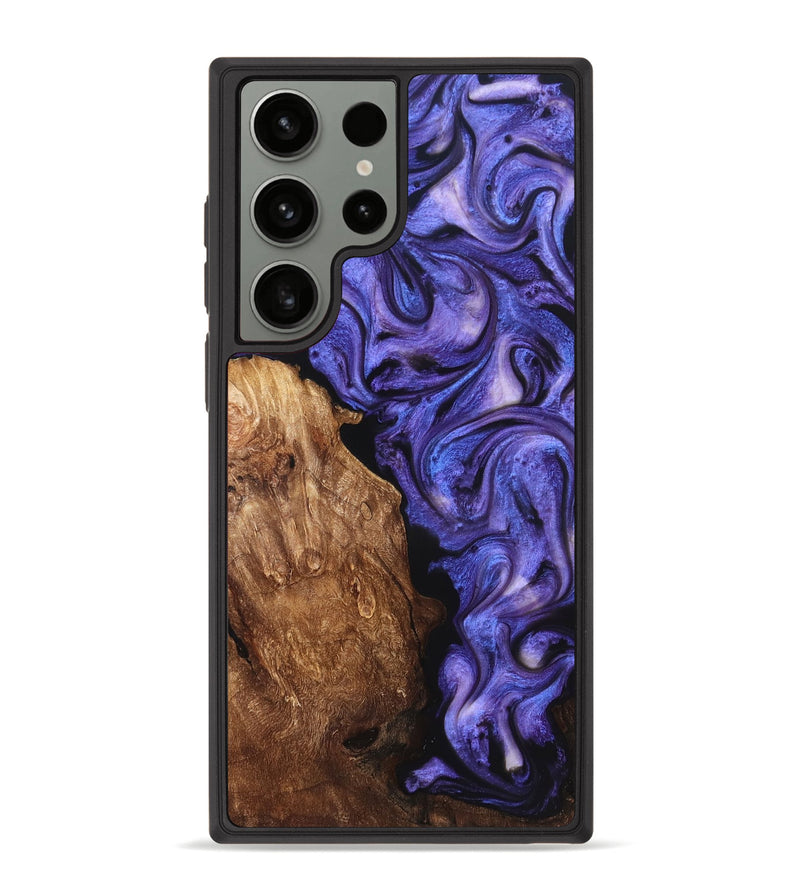 Galaxy S23 Ultra Wood Phone Case - Giana (Purple, 822115)
