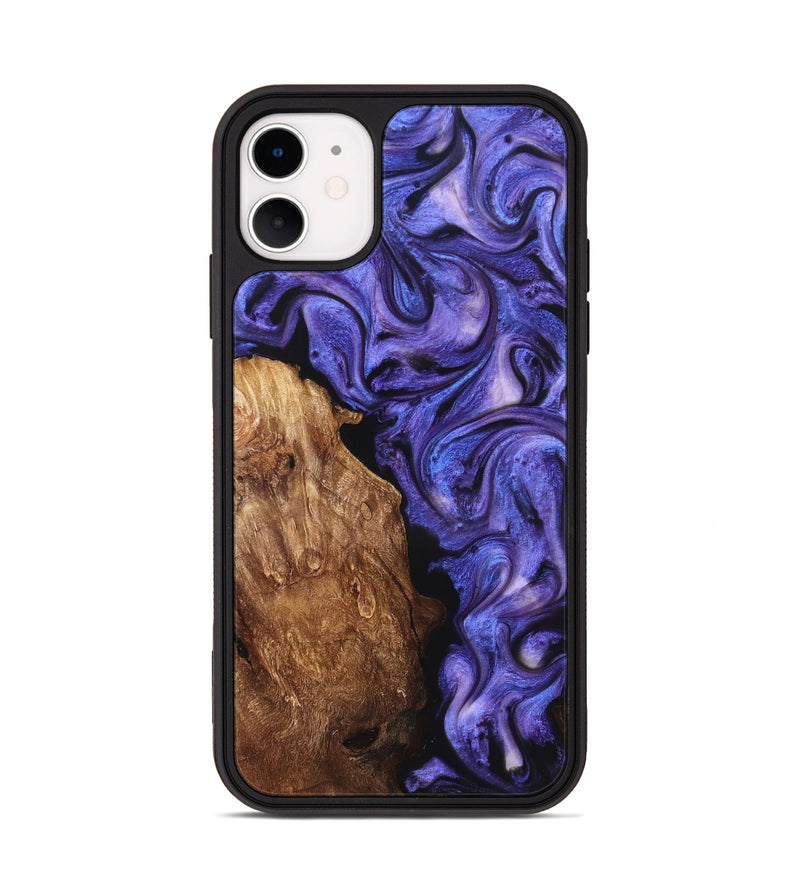 iPhone 11 Wood Phone Case - Giana (Purple, 822115)