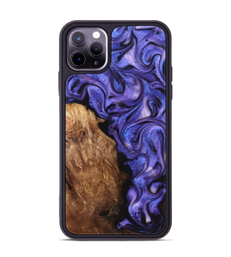 iPhone 11 Pro Max Wood Phone Case - Giana (Purple, 822115)