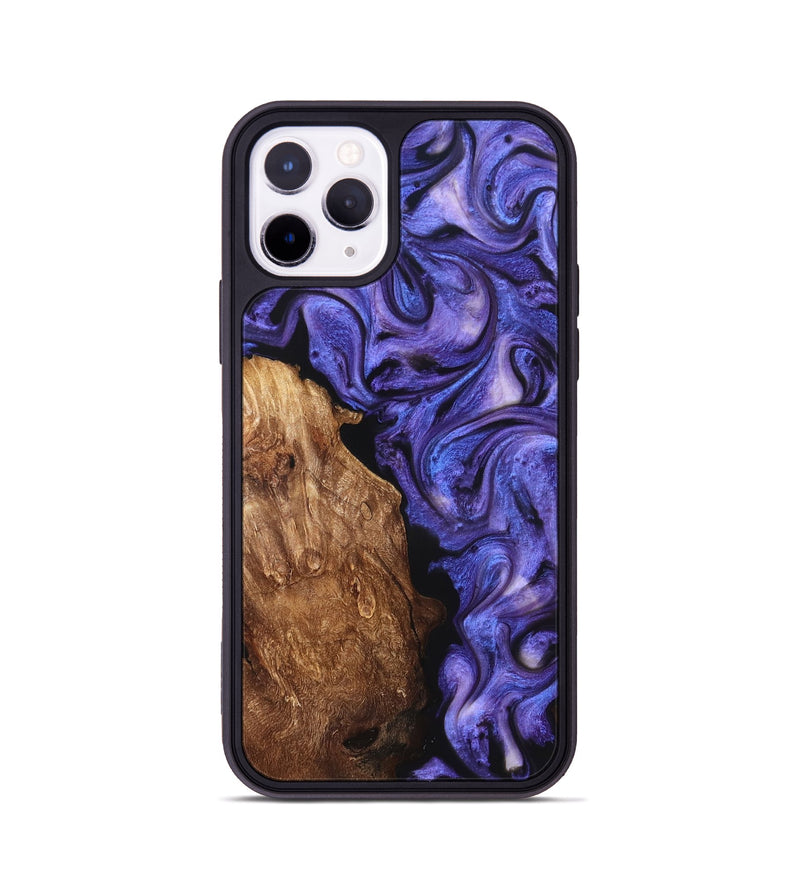 iPhone 11 Pro Wood Phone Case - Giana (Purple, 822115)