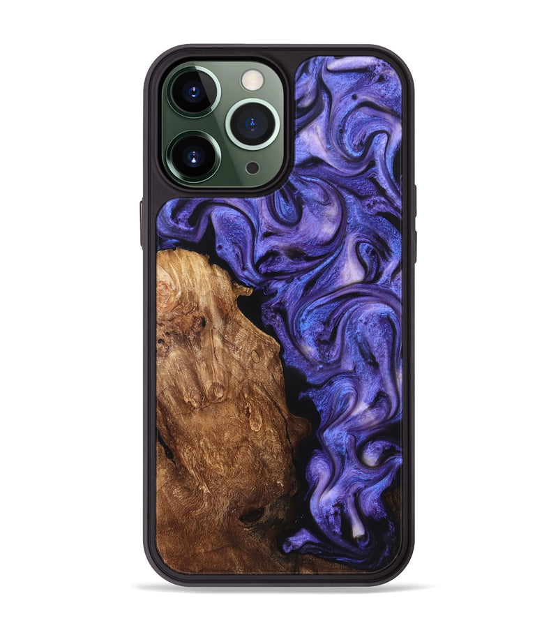iPhone 13 Pro Max Wood Phone Case - Giana (Purple, 822115)