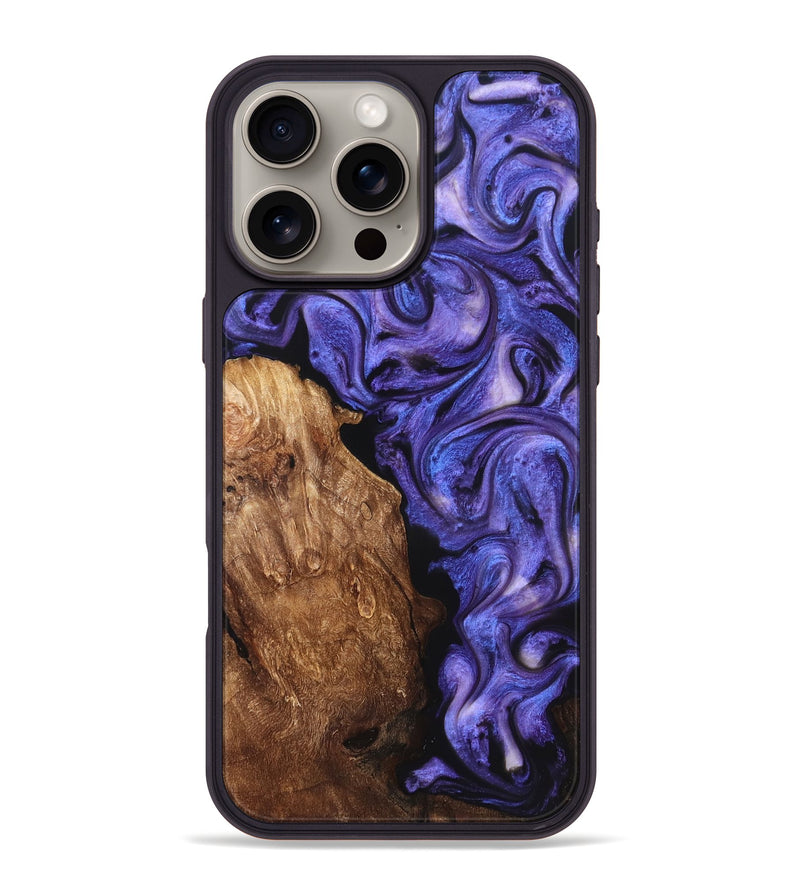 iPhone 16 Pro Max Wood Phone Case - Giana (Purple, 822115)