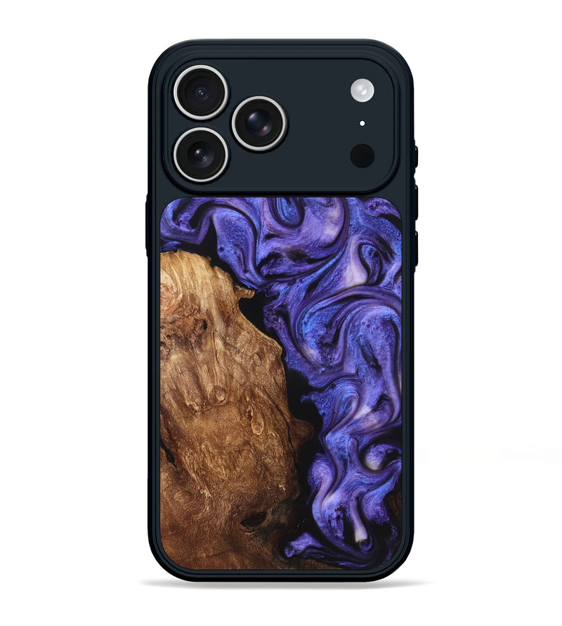 iPhone 17 Pro Max Wood Phone Case - Giana (Purple, 822115)