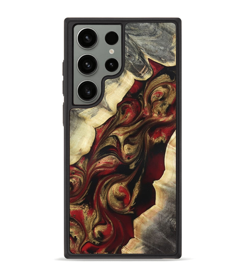 Galaxy S23 Ultra Wood Phone Case - Carrol (Red, 822116)