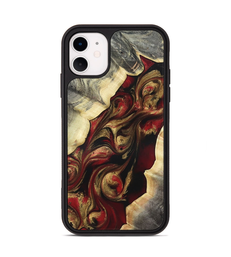 iPhone 11 Wood Phone Case - Carrol (Red, 822116)