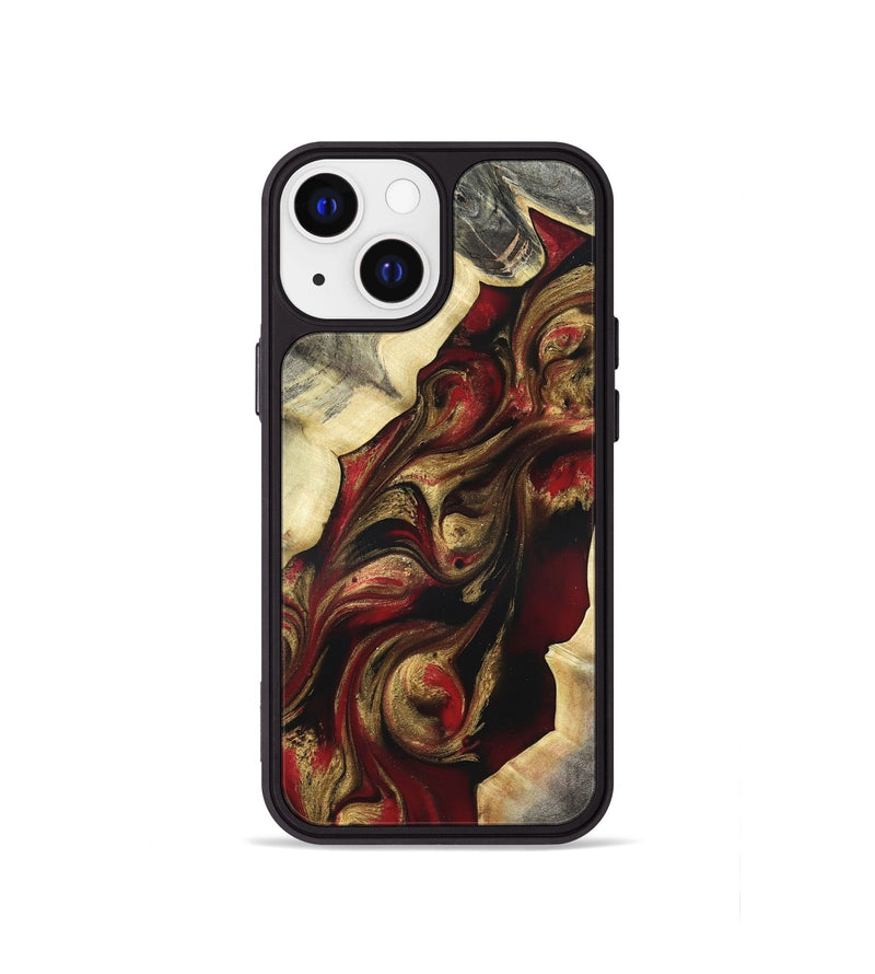 iPhone 13 mini Wood Phone Case - Carrol (Red, 822116)