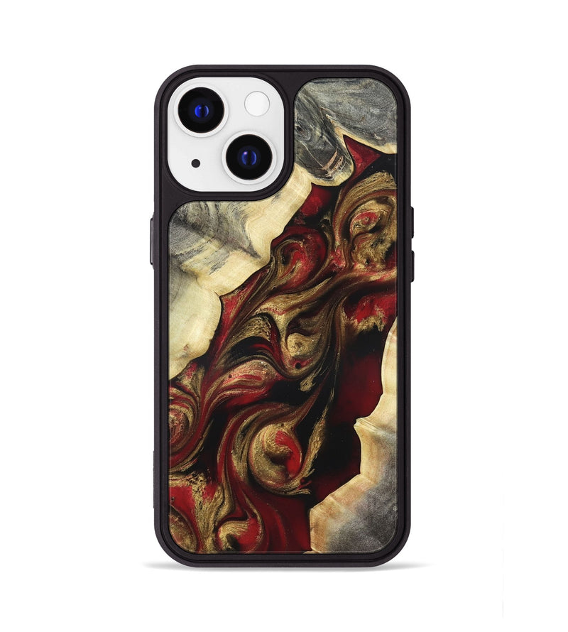 iPhone 13 Wood Phone Case - Carrol (Red, 822116)