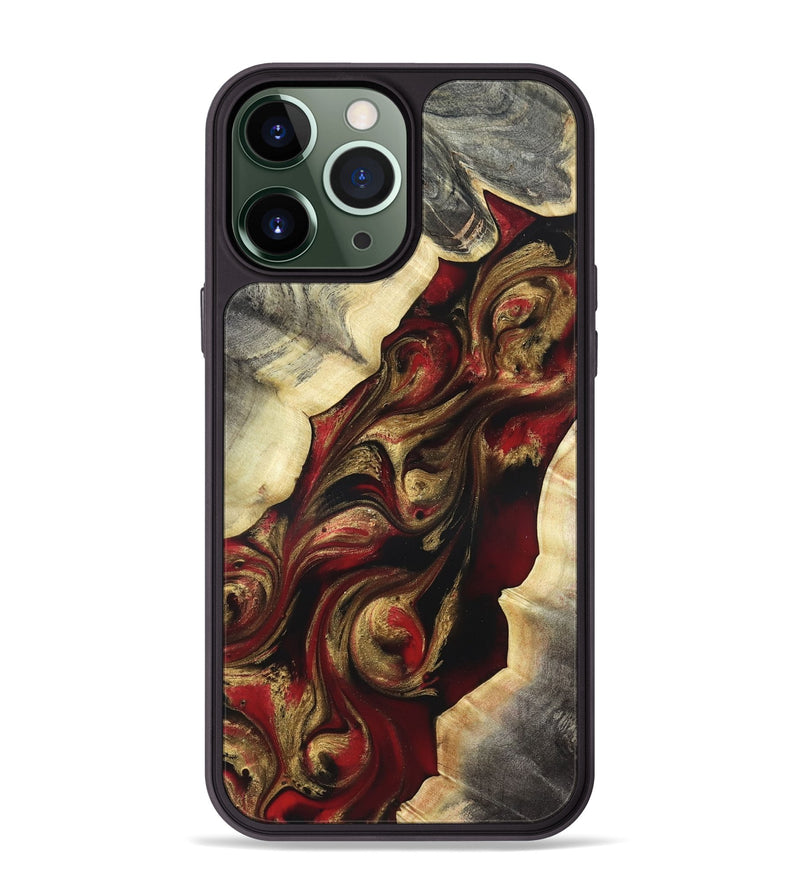 iPhone 13 Pro Max Wood Phone Case - Carrol (Red, 822116)
