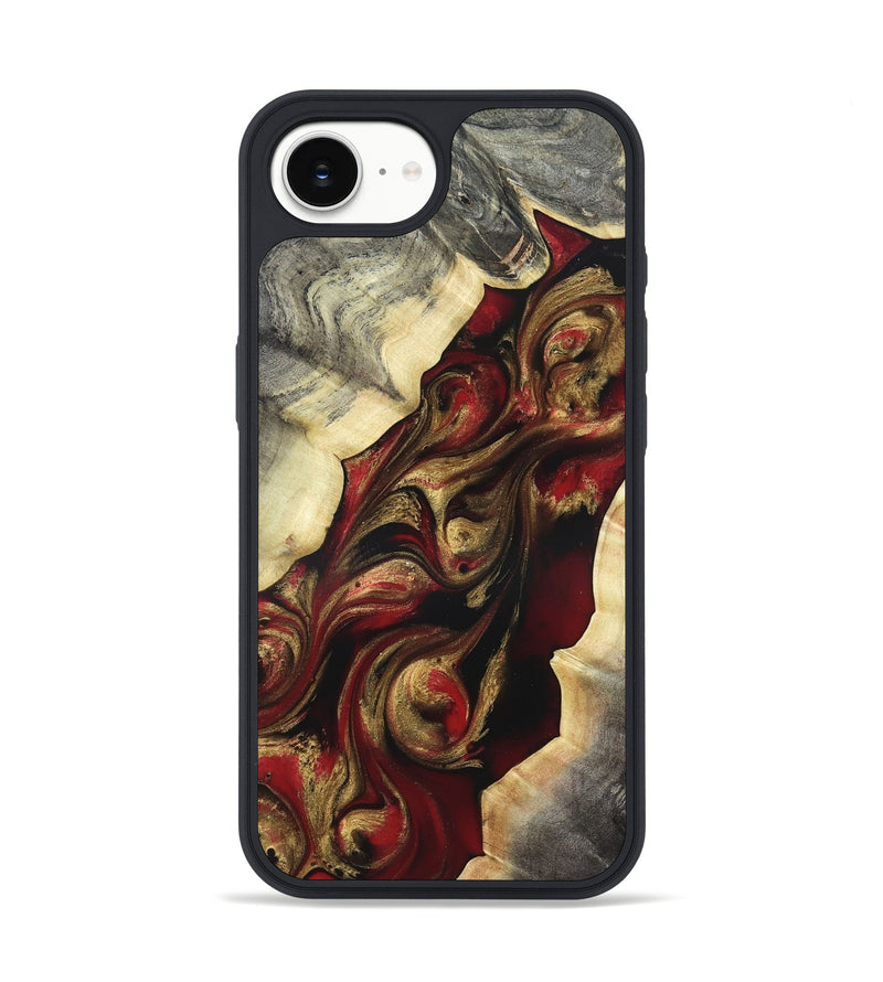 iPhone 16e Wood Phone Case - Carrol (Red, 822116)