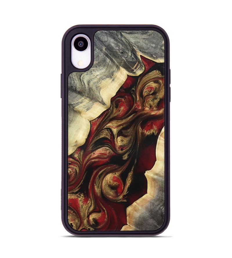 iPhone Xr Wood Phone Case - Carrol (Red, 822116)