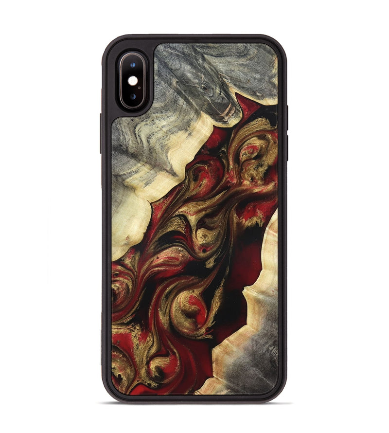 iPhone Xs Max Wood Phone Case - Carrol (Red, 822116)