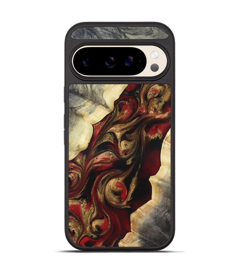 Pixel 10 Wood Phone Case - Carrol (Red, 822116)