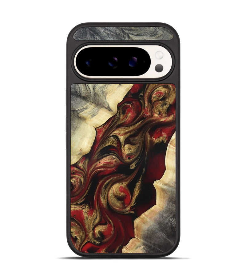 Pixel 9 Wood Phone Case - Carrol (Red, 822116)