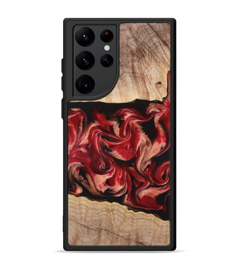 Galaxy S22 Ultra Wood Phone Case - Dolly (Red, 822117)