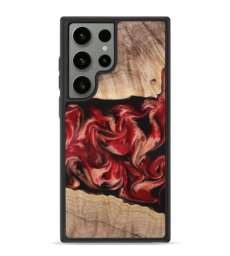 Galaxy S23 Ultra Wood Phone Case - Dolly (Red, 822117)