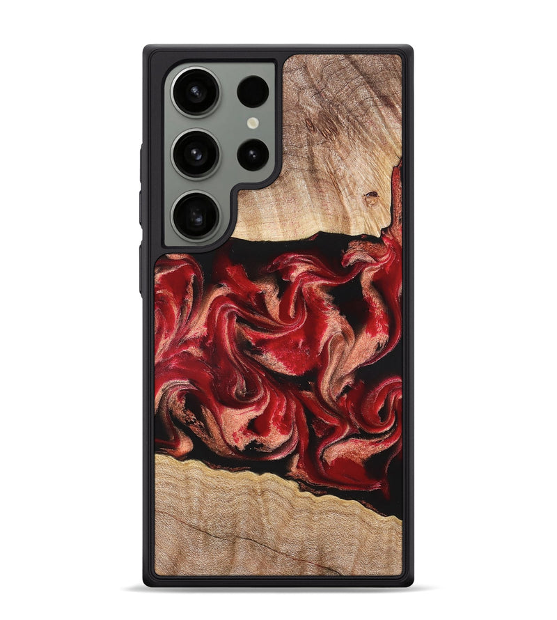 Galaxy S24 Ultra Wood Phone Case - Dolly (Red, 822117)