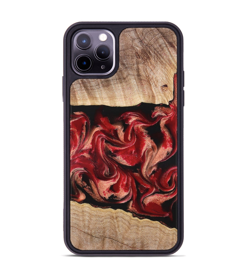 iPhone 11 Pro Max Wood Phone Case - Dolly (Red, 822117)