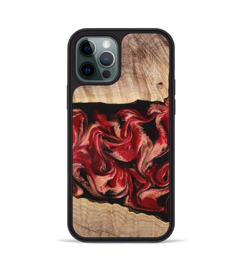iPhone 12 Pro Wood Phone Case - Dolly (Red, 822117)