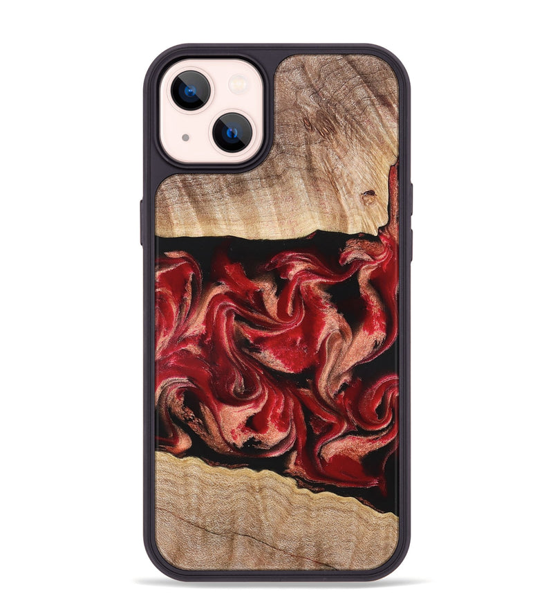 iPhone 14 Plus Wood Phone Case - Dolly (Red, 822117)
