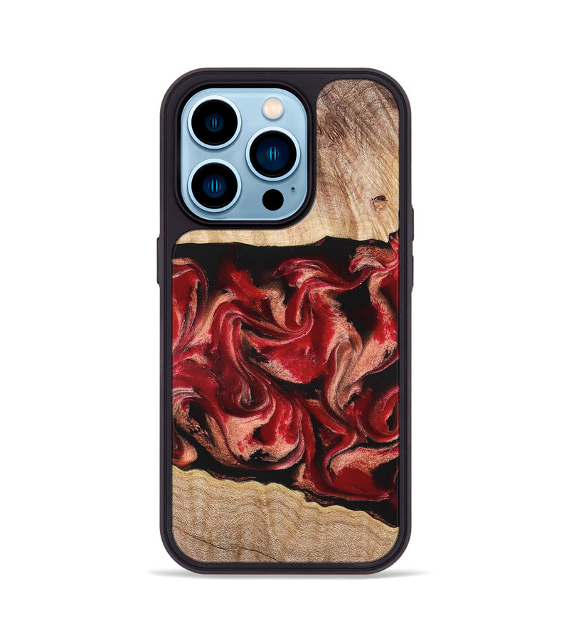 iPhone 14 Pro Wood Phone Case - Dolly (Red, 822117)