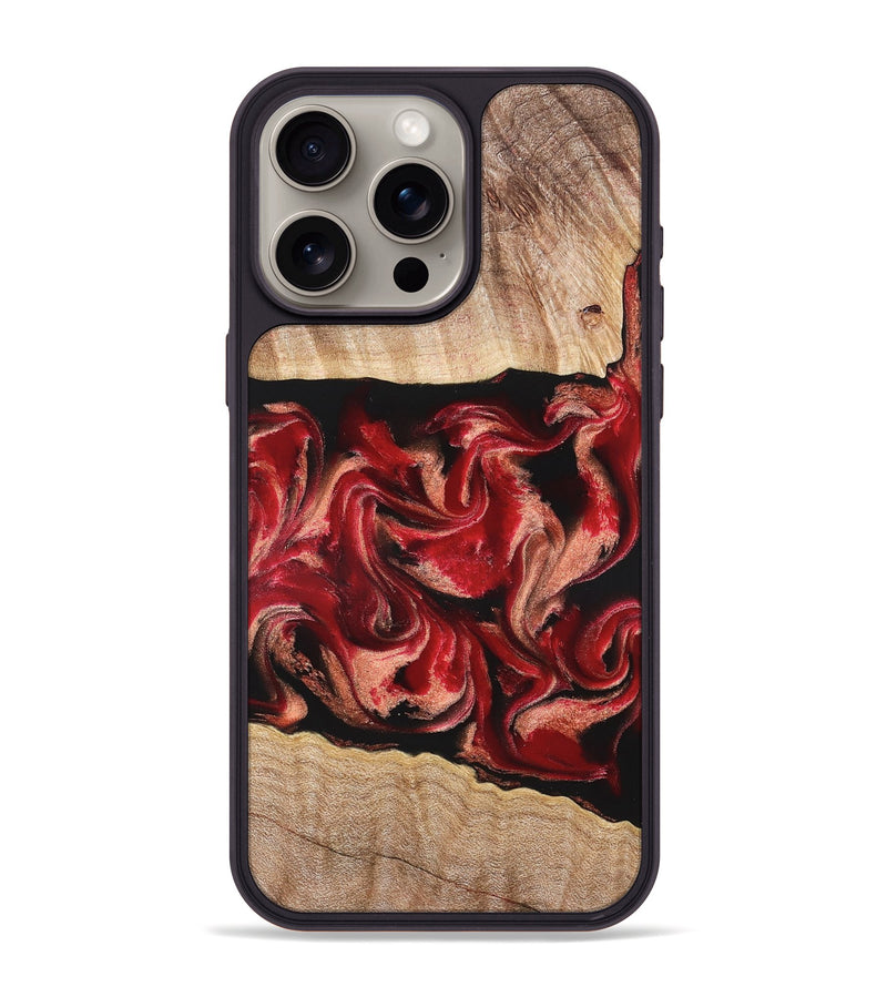 iPhone 15 Pro Max Wood Phone Case - Dolly (Red, 822117)