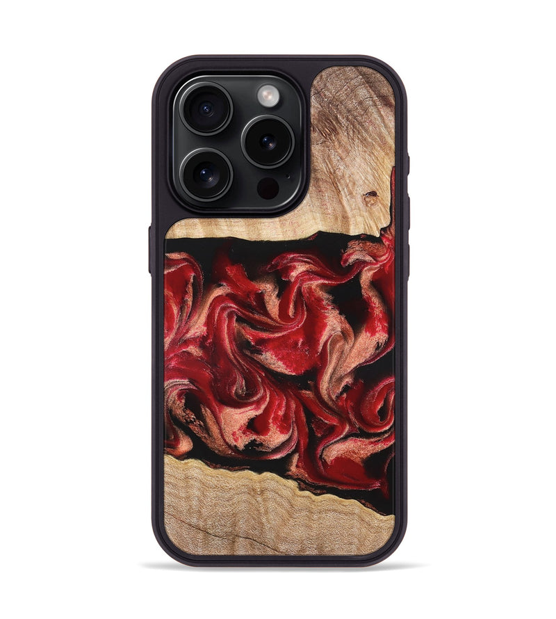 iPhone 15 Pro Wood Phone Case - Dolly (Red, 822117)