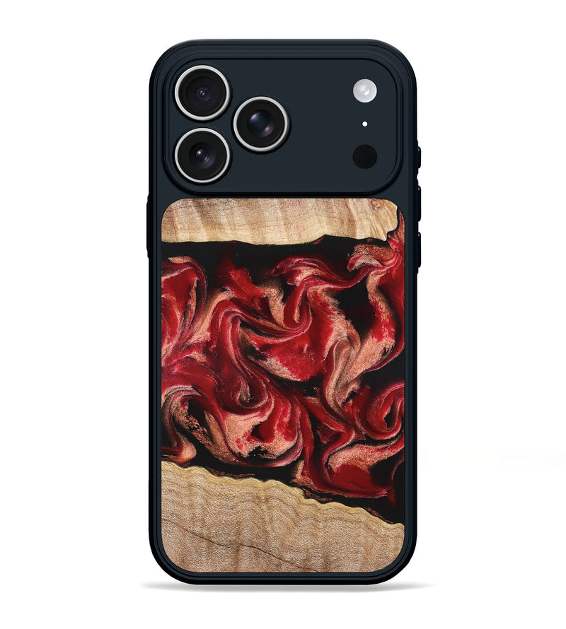 iPhone 17 Pro Max Wood Phone Case - Dolly (Red, 822117)