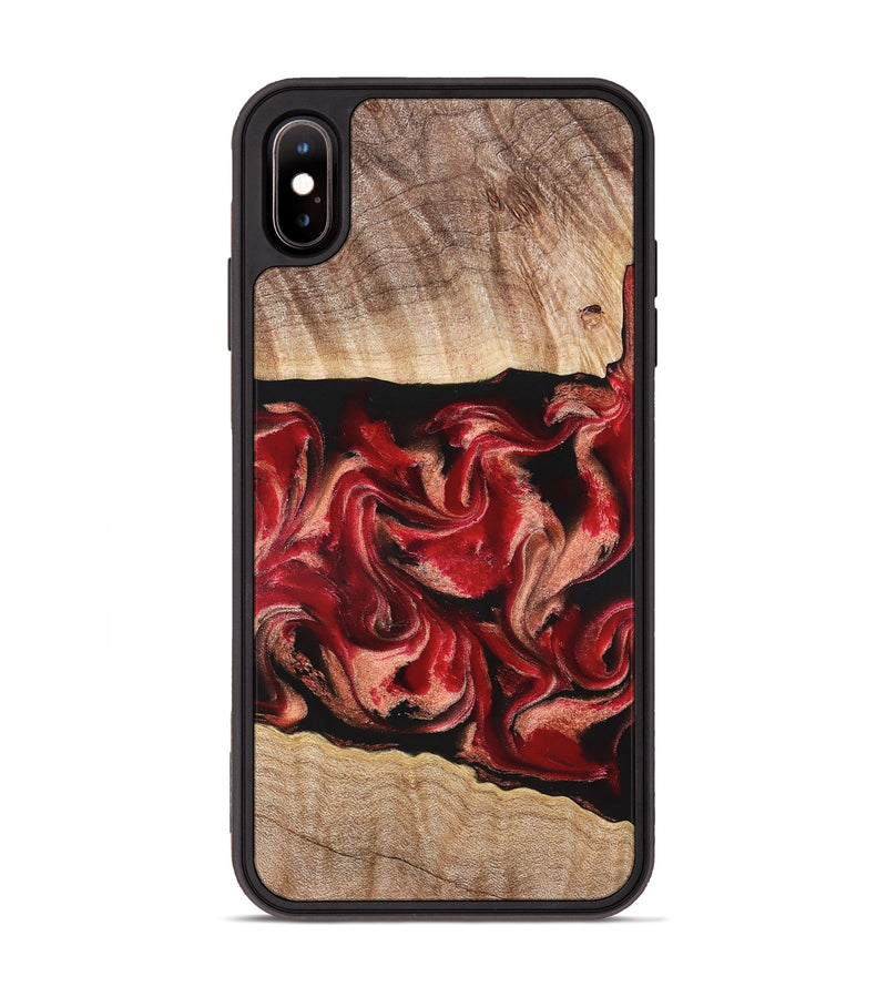 iPhone Xs Max Wood Phone Case - Dolly (Red, 822117)