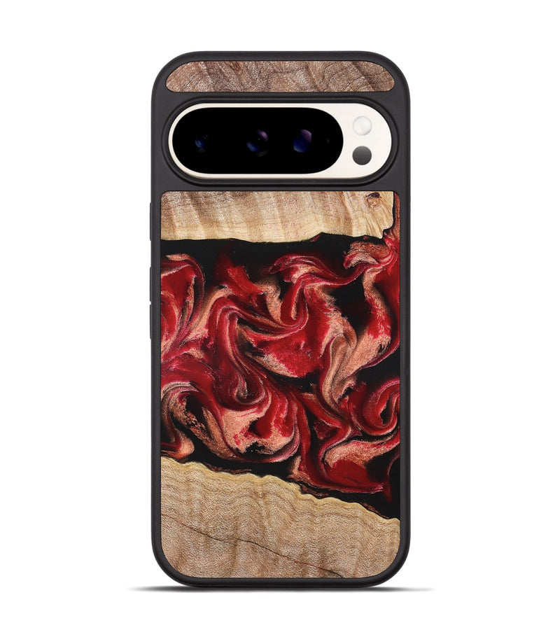 Pixel 9 Pro Wood Phone Case - Dolly (Red, 822117)