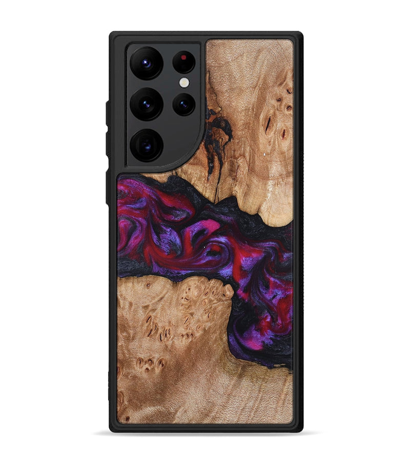Galaxy S22 Ultra Wood Phone Case - Beryl (Red, 822118)