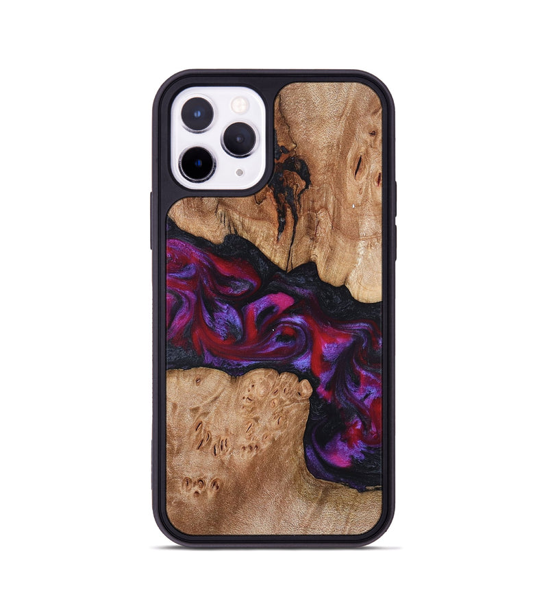iPhone 11 Pro Wood Phone Case - Beryl (Red, 822118)